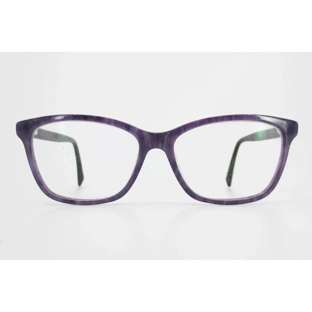 Lucky Brand D511 Purple Marbled Cat Eye Eyeglasses Frames 55-15-140 Womens